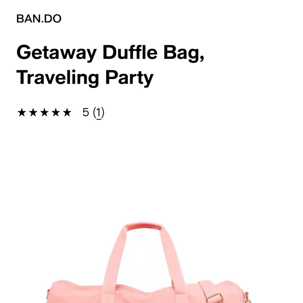 Pink duffel bag - Picture 3 of 8